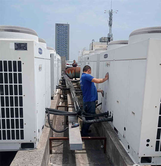 大同中央空调制热和不制冷系统维修方法